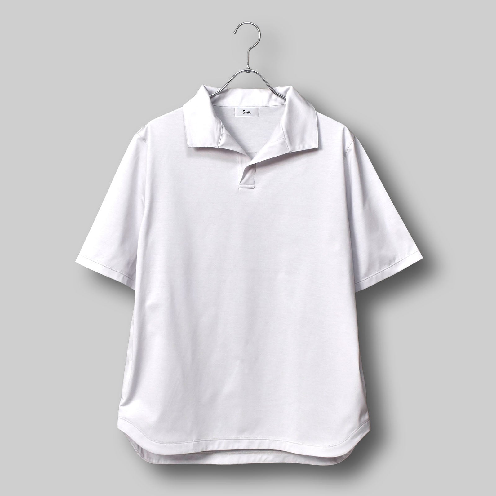 Oblong Collar Dress T Relax #LIGHT GREY