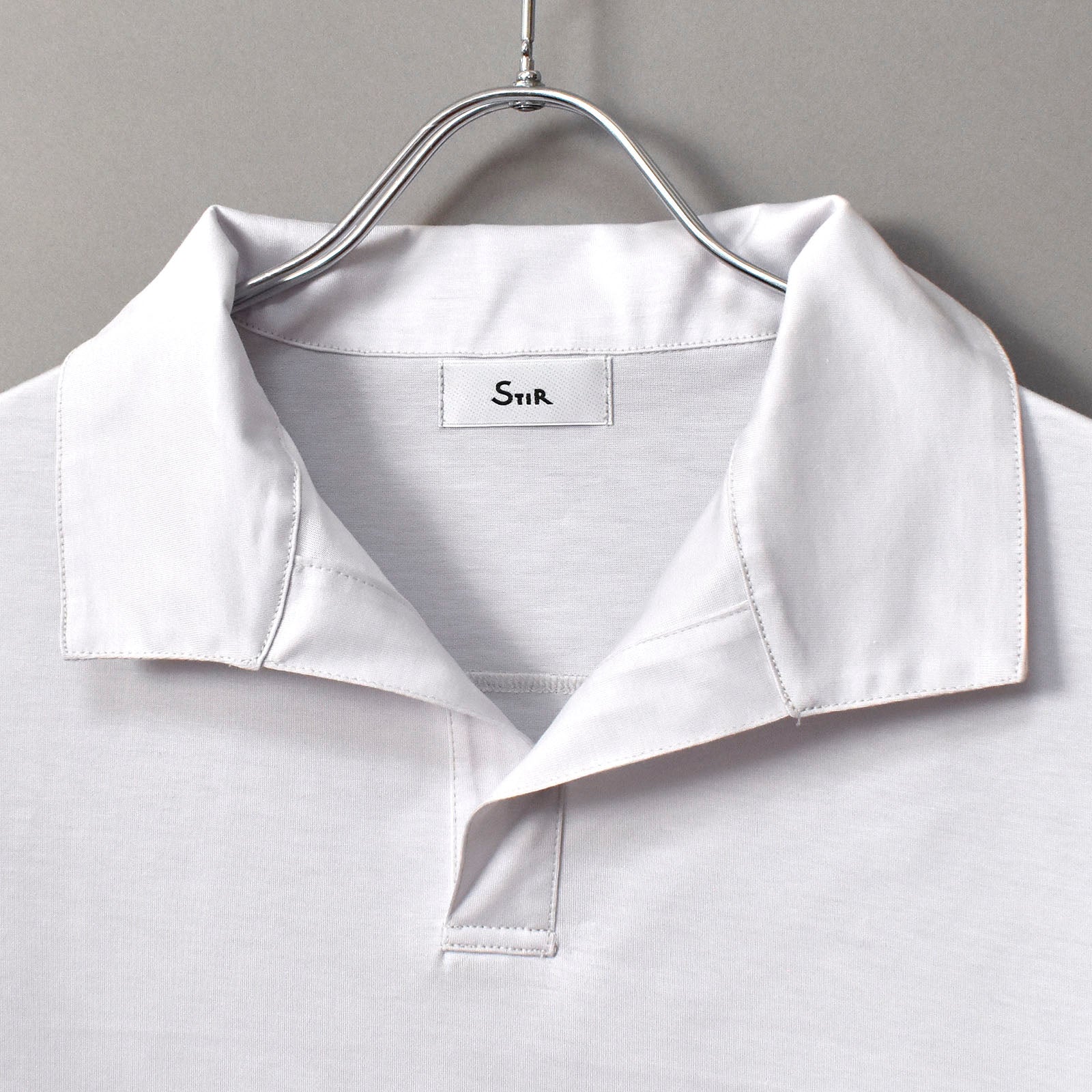 Oblong Collar Dress T Relax #LIGHT GREY