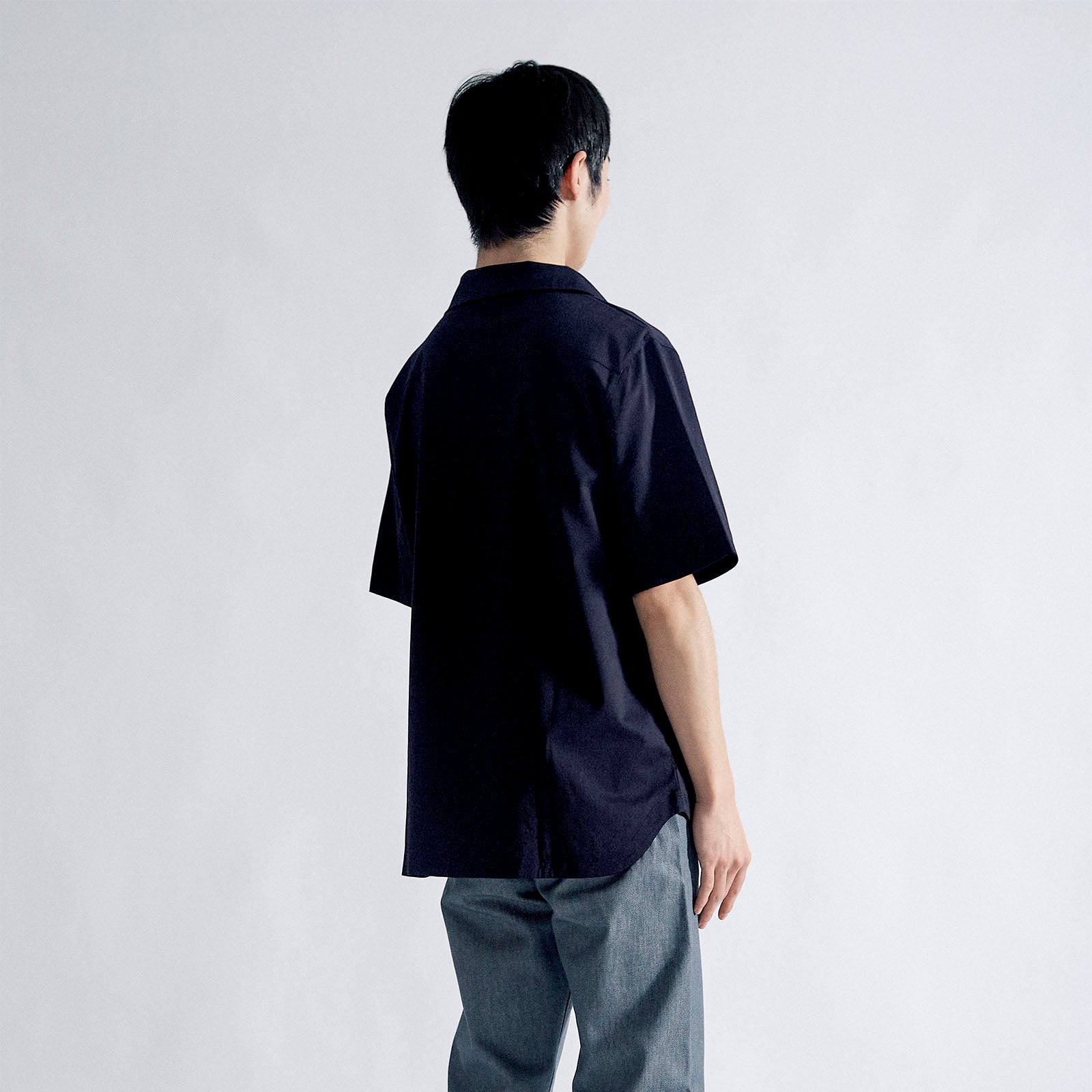Oblong Collar Dress T Relax #NAVY
