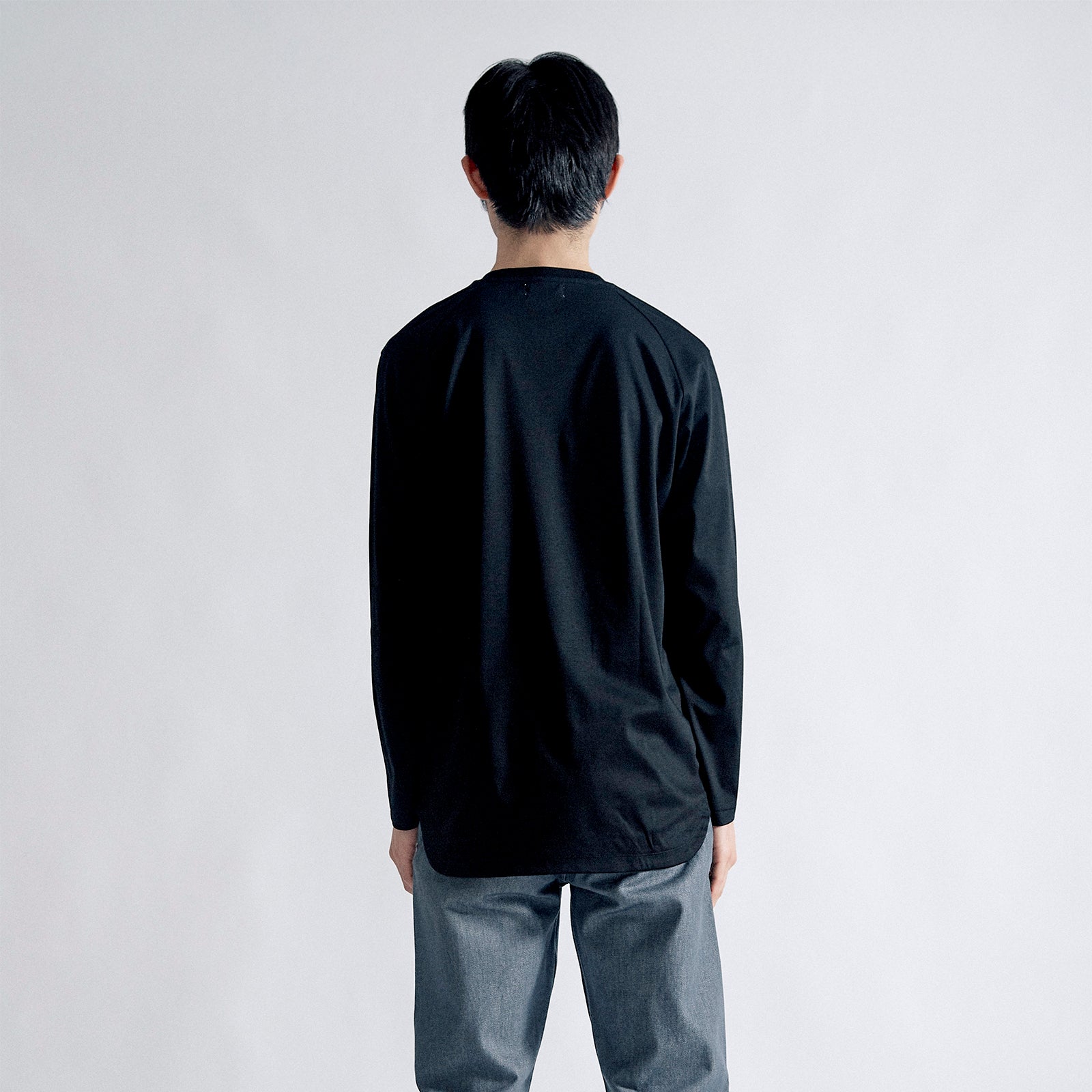アルビニT スムース ロングスリーブ / Albini T Smooth LS #BLACK