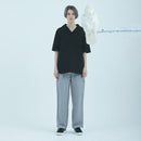 オブロングカラードレスT リラックス #BLACK