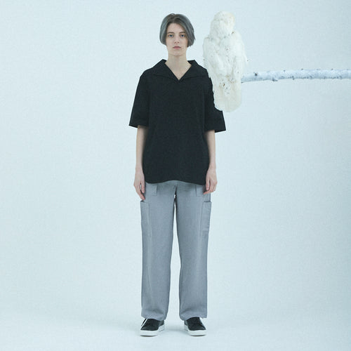 Oblong Collar Dress T Relax #NAVY