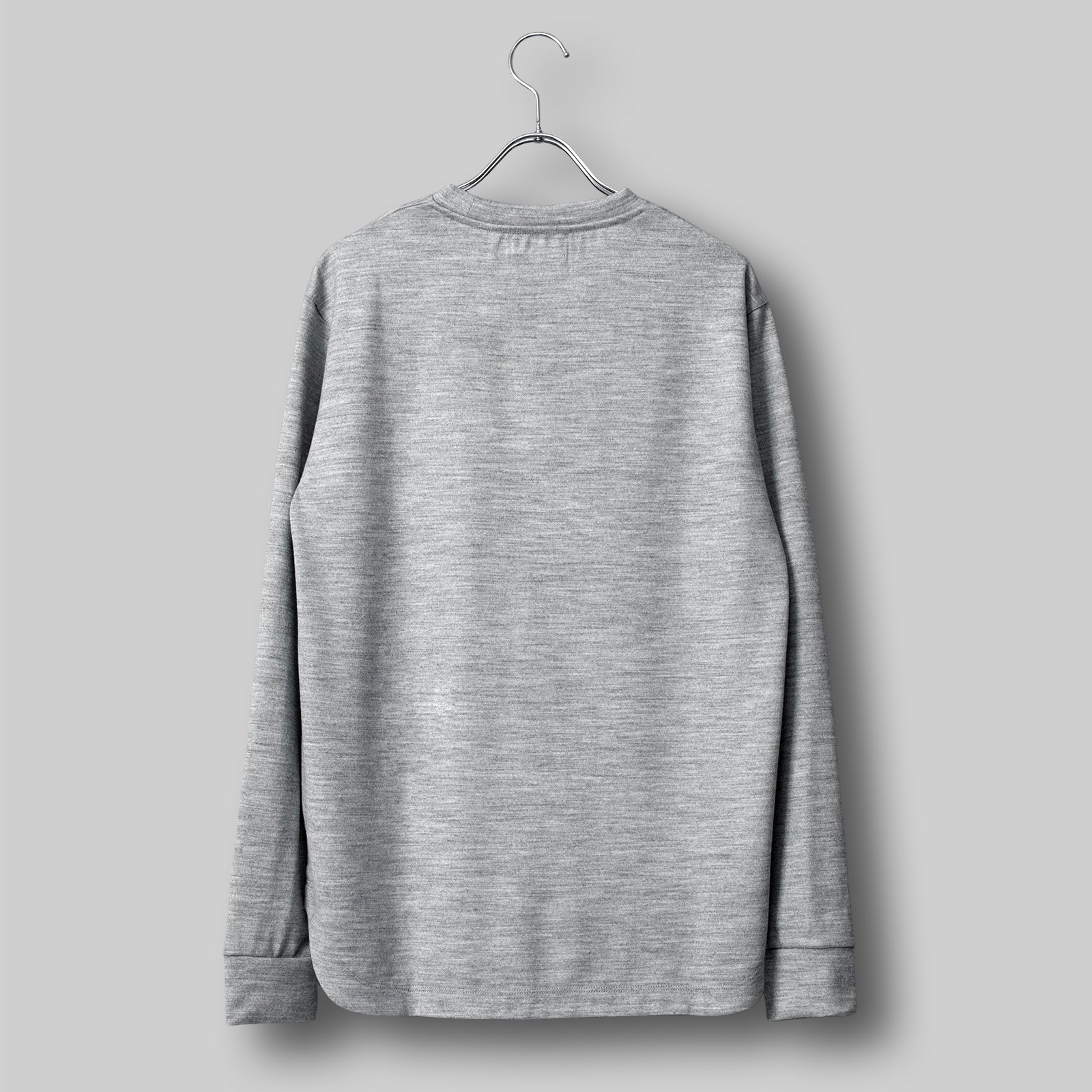 ヒューマドレスウールセーター クラシック / Huma Dress Wool Sweater Classic #HEATHER GREY