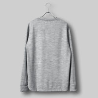 ヒューマドレスウールセーター クラシック / Huma Dress Wool Sweater Classic #HEATHER GREY