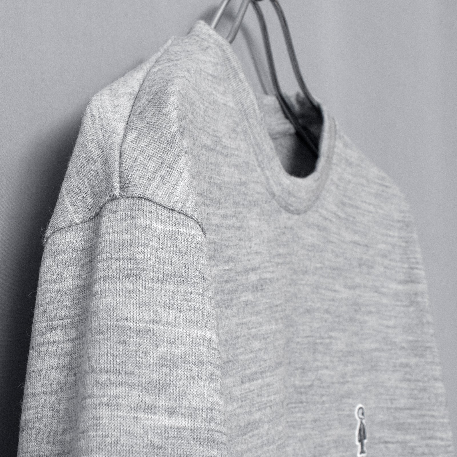 ヒューマドレスウールセーター クラシック / Huma Dress Wool Sweater Classic #HEATHER GREY