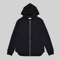 ユージュアルドレスジップパーカー / Usual Dress Zip Hoodie #BLACK