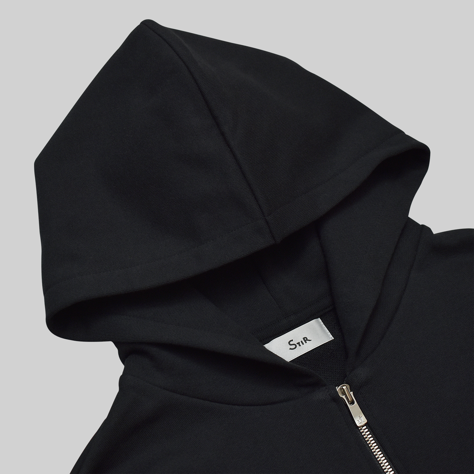 ユージュアルドレスジップパーカー / Usual Dress Zip Hoodie #BLACK