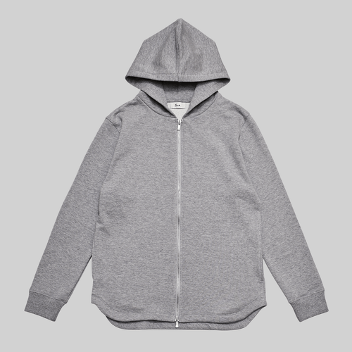 Usual Dress Zip Hoodie #HEATHER GREY
