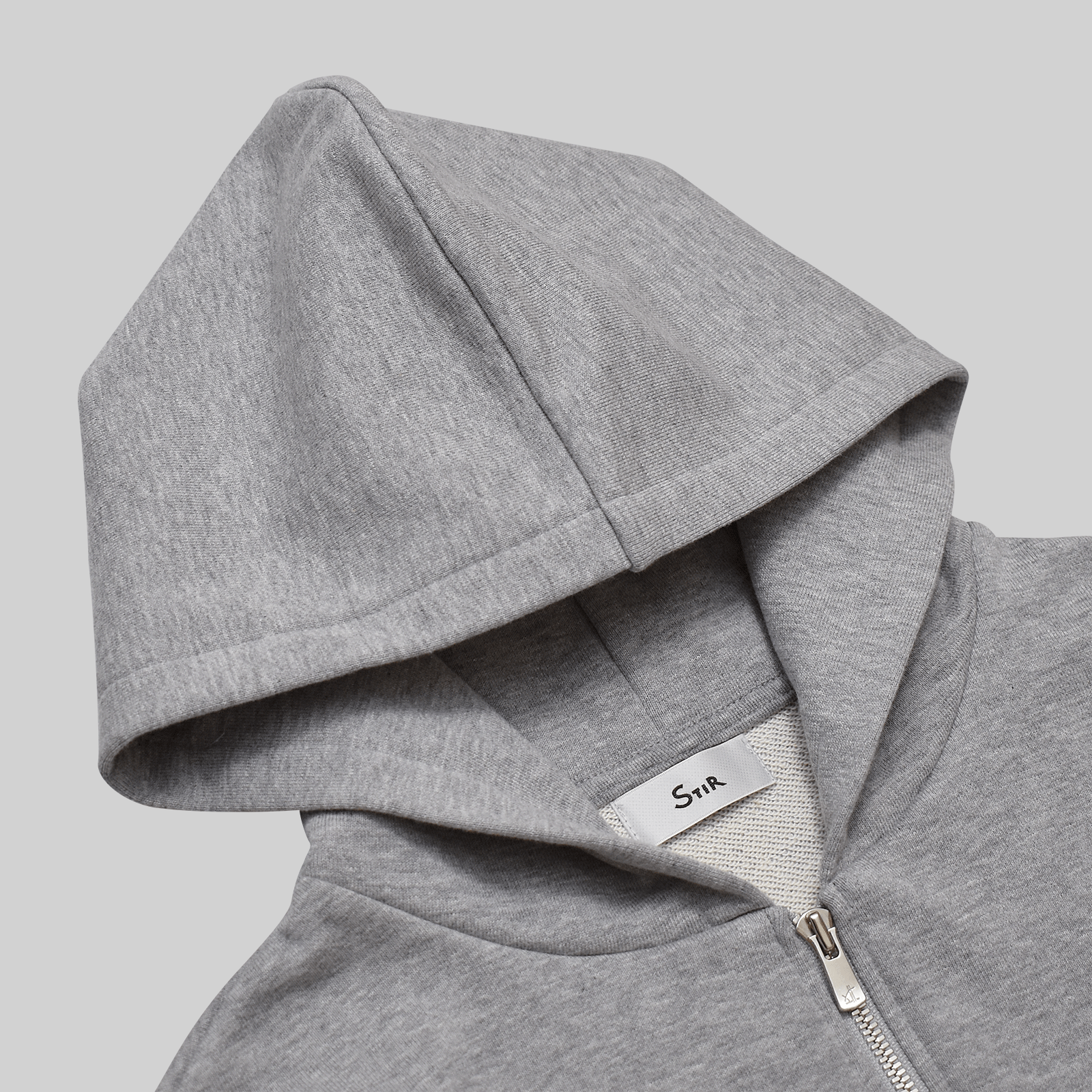 ユージュアルドレスジップパーカー / Usual Dress Zip Hoodie #HEATHER GREY