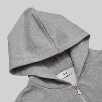 ユージュアルドレスジップパーカー / Usual Dress Zip Hoodie #HEATHER GREY