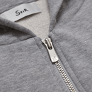ユージュアルドレスジップパーカー / Usual Dress Zip Hoodie #HEATHER GREY