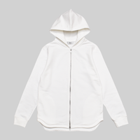 Airy Dress Zip Hoodie #WHITE