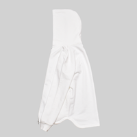 Airy Dress Zip Hoodie #WHITE