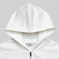 Airy Dress Zip Hoodie #WHITE