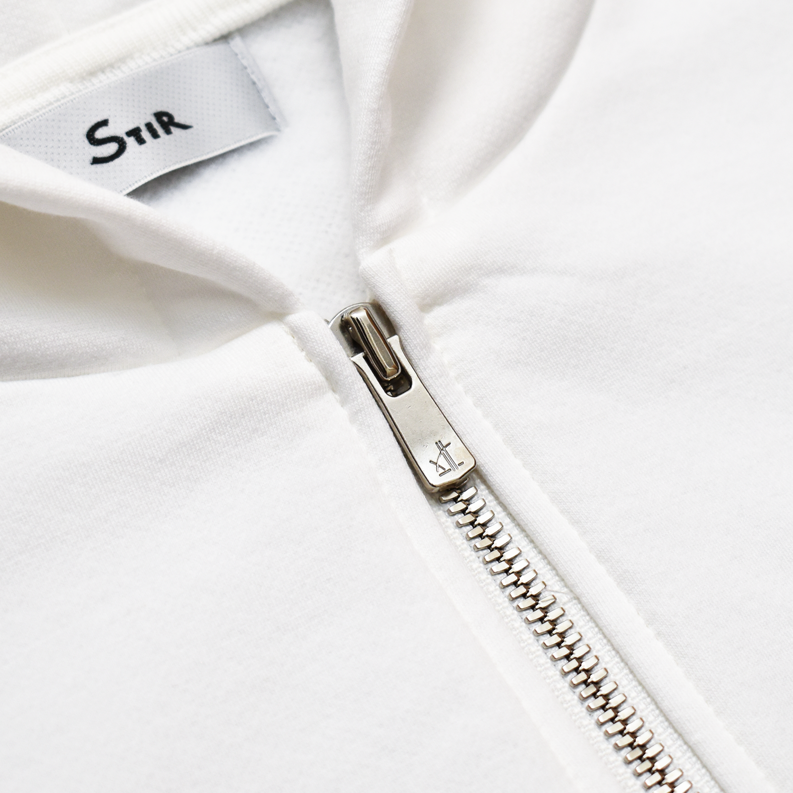 Airy Dress Zip Hoodie #WHITE