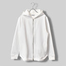 Airy Dress Zip Hoodie #WHITE