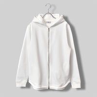 Airy Dress Zip Hoodie #WHITE
