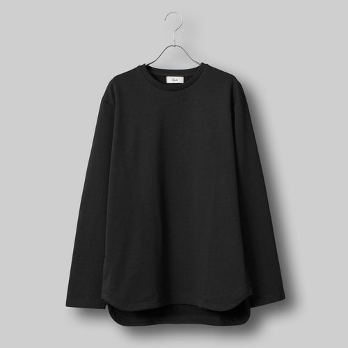 Comfort Dress T L/S Relax #BLACK