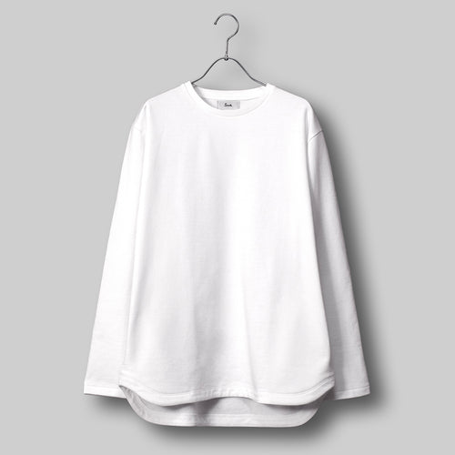 Comfort Dress T L/S Relax #WHITE