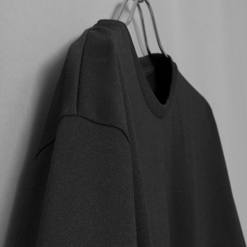 リフレッシュドレスT ロングスリーブ リラックス #BLACK