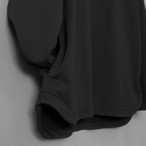 リフレッシュドレスT ロングスリーブ リラックス #BLACK