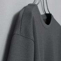 Refresh Dress T L/S Relaxed #CHARCOAL