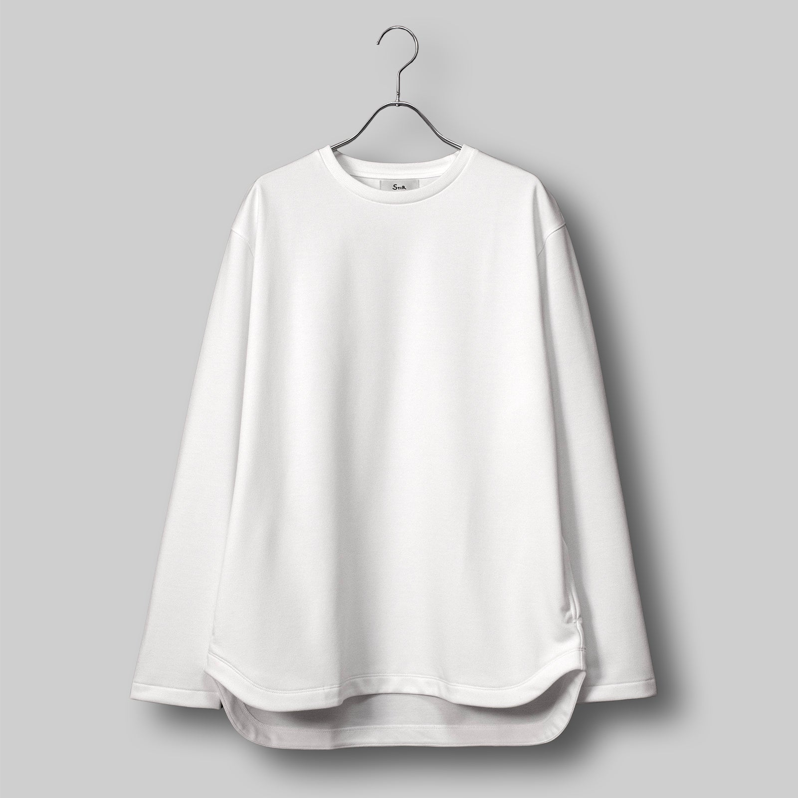 リフレッシュドレスT ロングスリーブ リラックス #WHITE