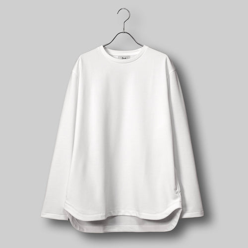 リフレッシュドレスT ロングスリーブ リラックス #WHITE