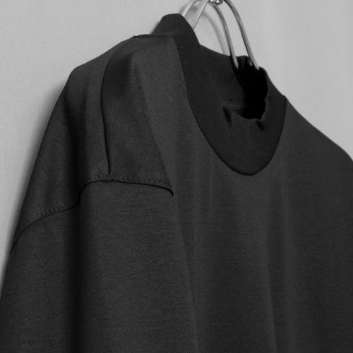 Albini T Smooth L/S Mock Neck Relax #BLACK