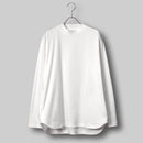 Albini T Smooth L/S Mock Neck Relax #WHITE
