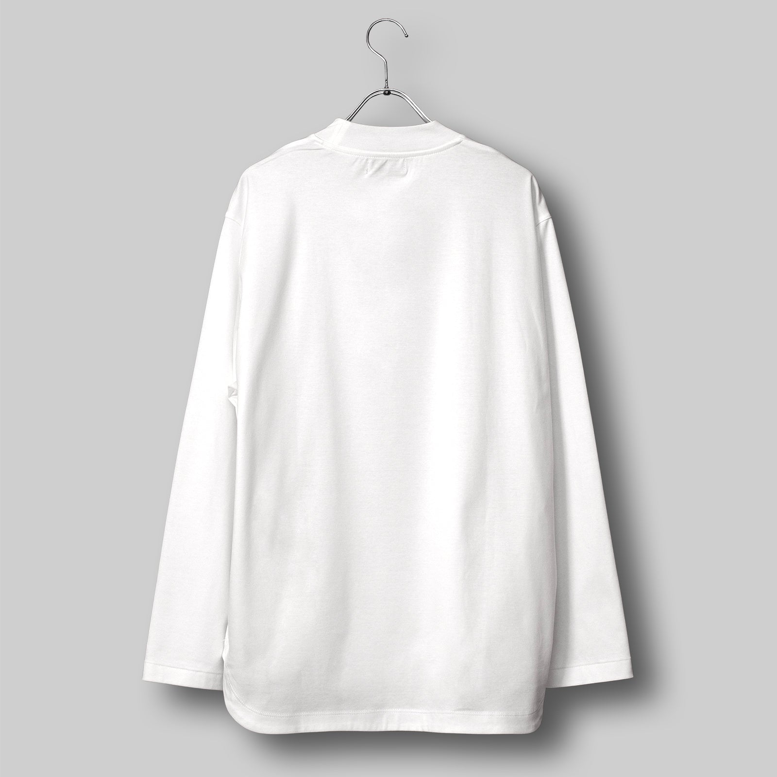 Albini T Smooth L/S Mock Neck Relax #WHITE