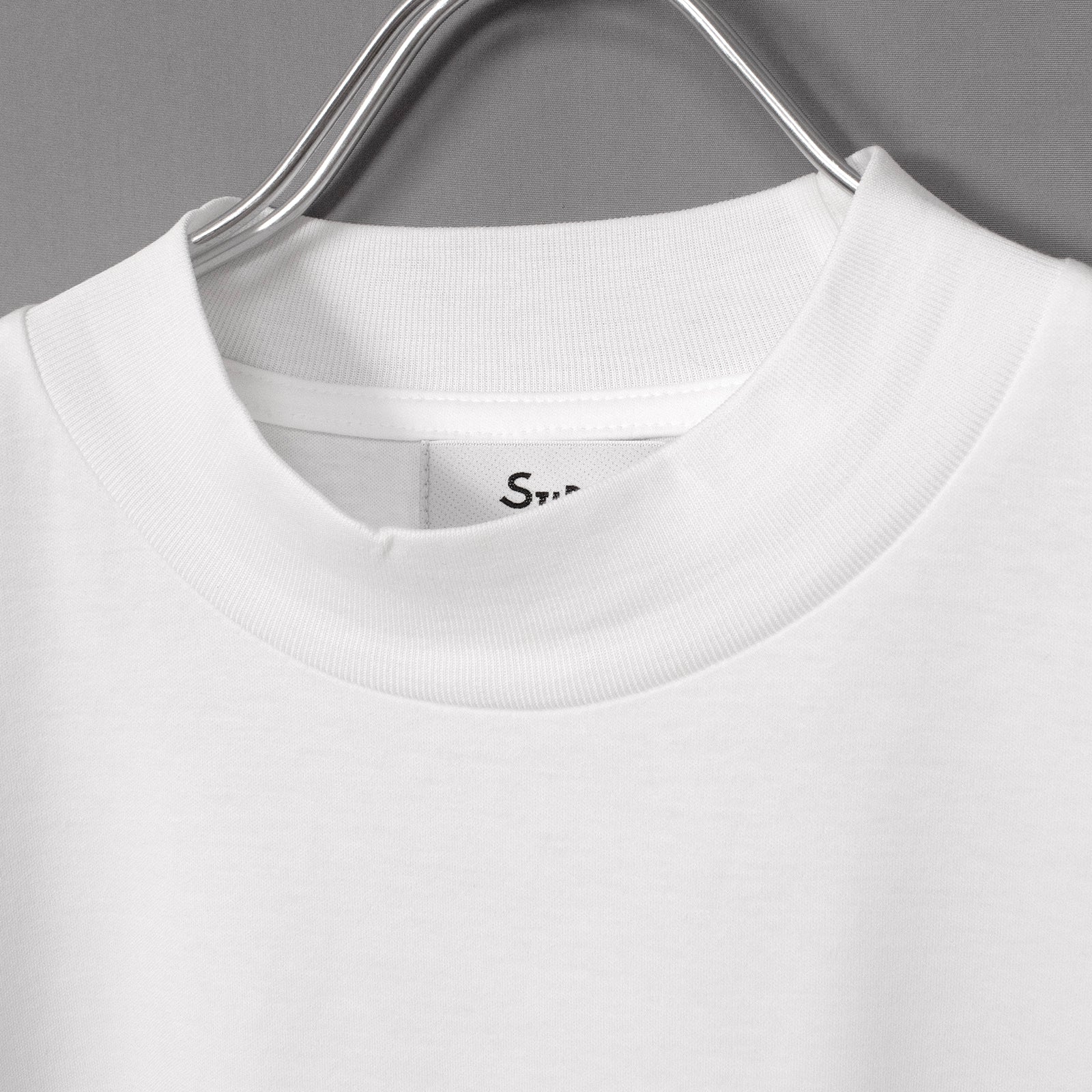 Albini T Smooth L/S Mock Neck Relax #WHITE