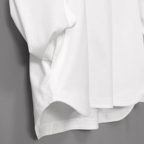 Albini T Smooth L/S Mock Neck Relax #WHITE