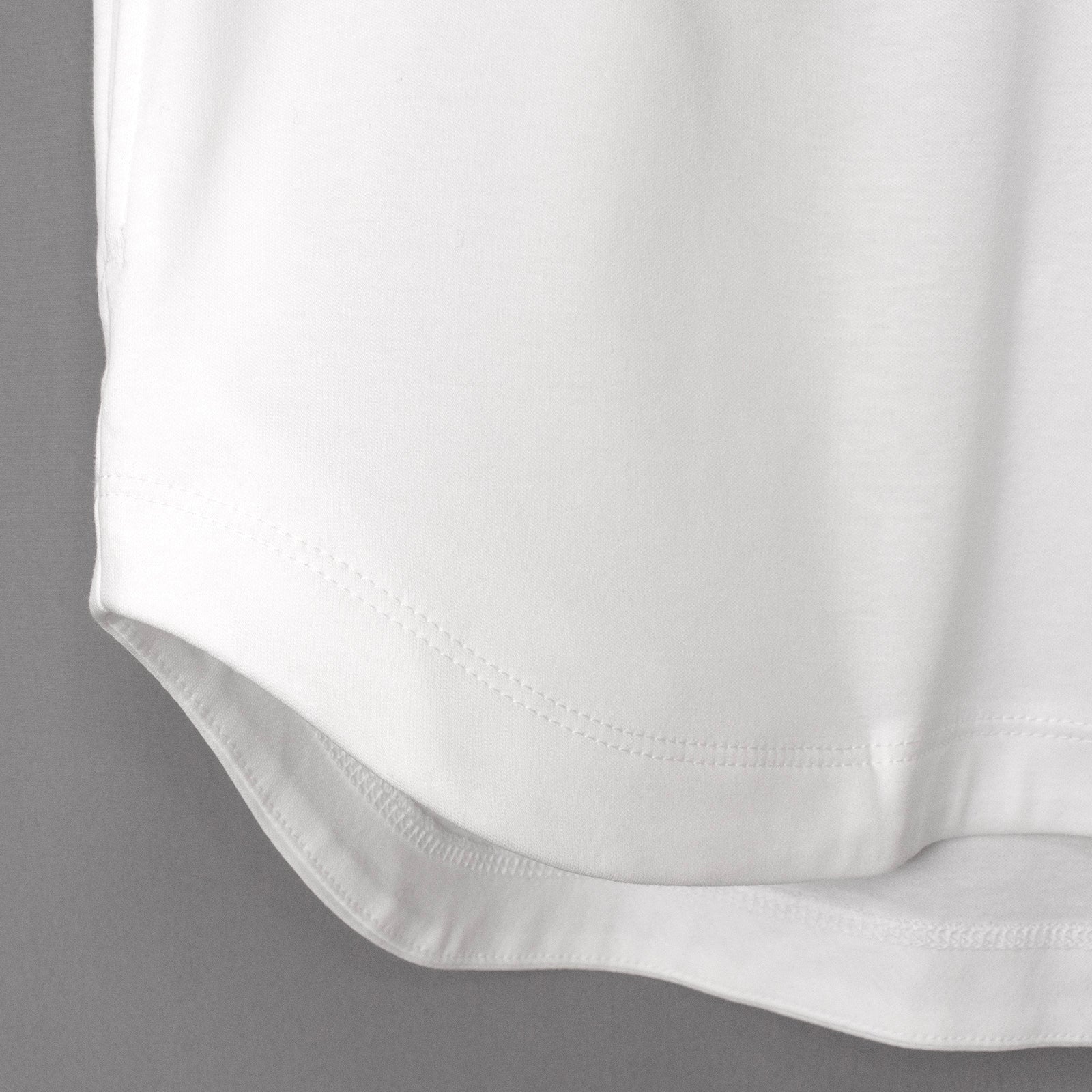 Albini T Smooth L/S Mock Neck Relax #WHITE