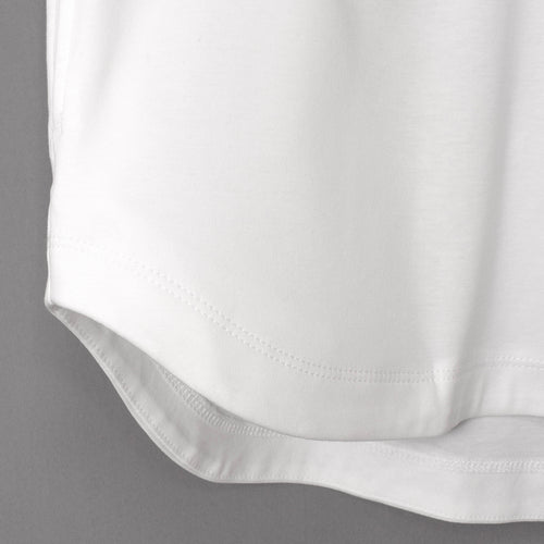 Albini T Smooth L/S Mock Neck Relax #WHITE