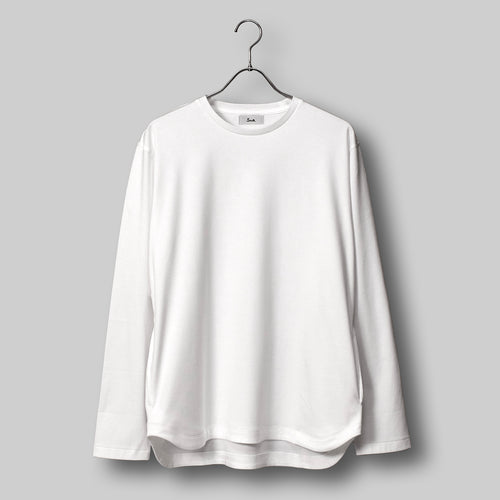 エスペシャリィドレスT ロングスリーブ リラックス #WHITE
