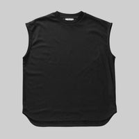ブリージー ノースリーブドレスシャツ / Breezy Sleeveless Dress Shirt #BLACK
