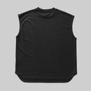 ブリージー ノースリーブドレスシャツ / Breezy Sleeveless Dress Shirt #BLACK