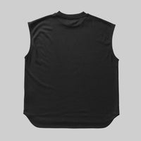 ブリージー ノースリーブドレスシャツ / Breezy Sleeveless Dress Shirt #BLACK