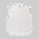 ブリージー ノースリーブドレスシャツ / Breezy Sleeveless Dress Shirt #WHITE