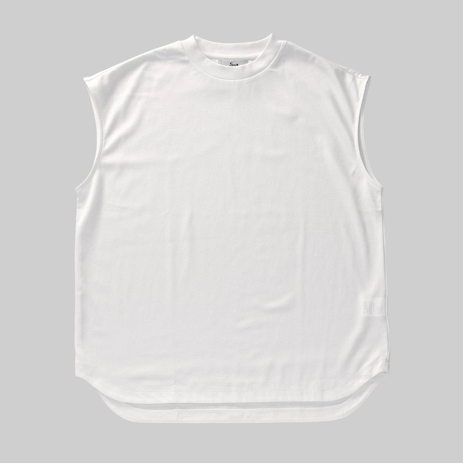 ブリージー ノースリーブドレスシャツ / Breezy Sleeveless Dress Shirt #WHITE