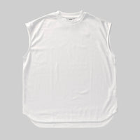ブリージー ノースリーブドレスシャツ / Breezy Sleeveless Dress Shirt #WHITE