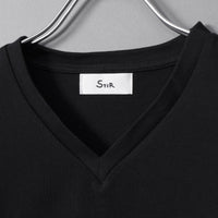 Authentic Dress T V Neck #BLACK