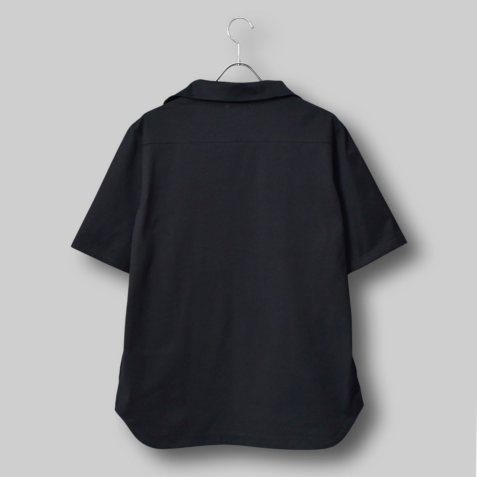 Oblong Collar Dress T Relax #BLACK