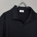 Oblong Collar Dress T Relax #BLACK