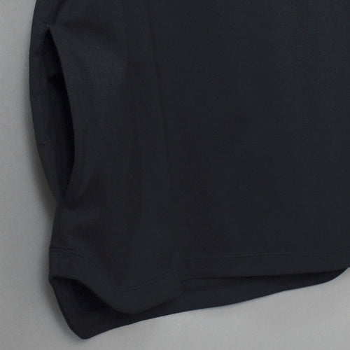 Oblong Collar Dress T Relax #BLACK