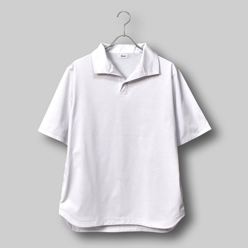 Oblong Collar Dress T Relax #LIGHT GREY