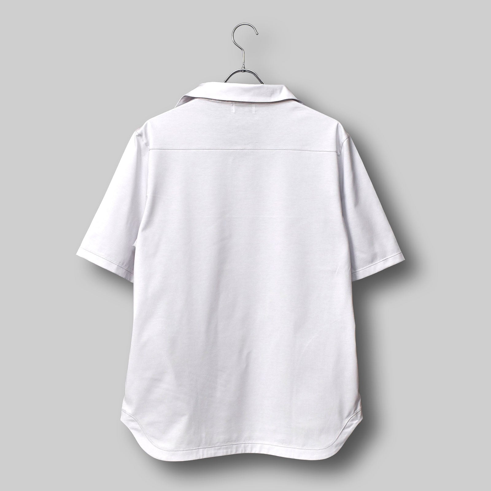 Oblong Collar Dress T Relax #LIGHT GREY