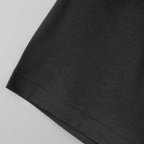 Albini T Smooth Mock Neck Relax #BLACK