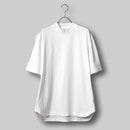 Albini T Smooth Mock Neck Relax #WHITE
